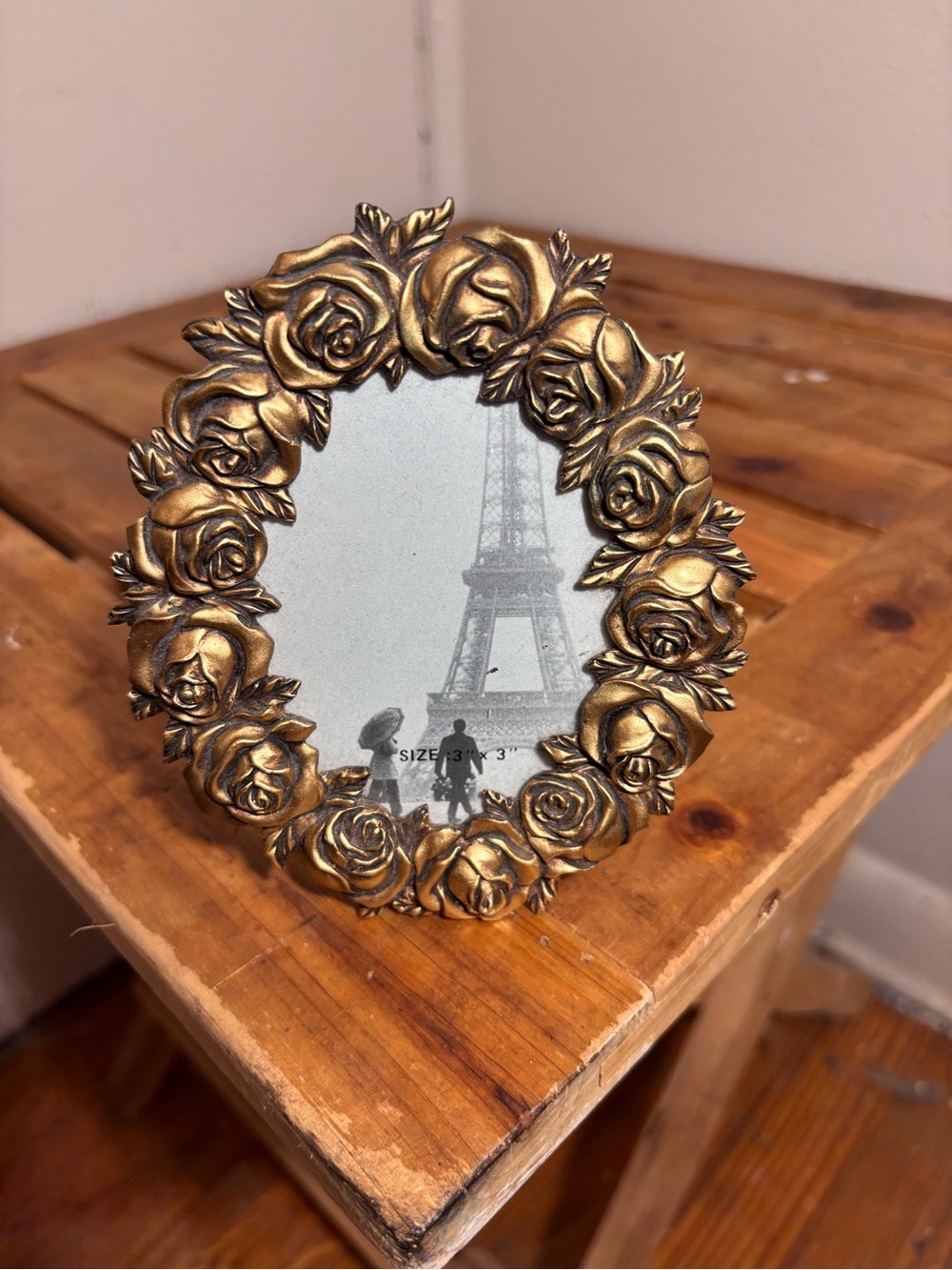 Vintage Rose Embellished Picture Frame